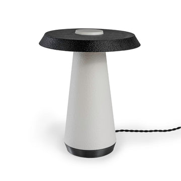 Bruno 12.25" Mid-Century Minimalist Plant-Based PLA 3D Printed Dimmable LED Table Lamp - JONATHAN Y